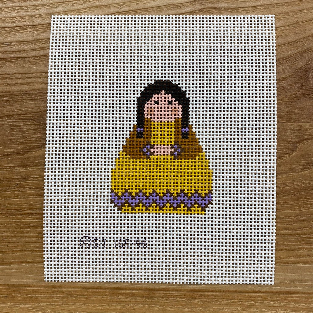 Indian Girl Angel Needlepoint Canvas - needlepoint