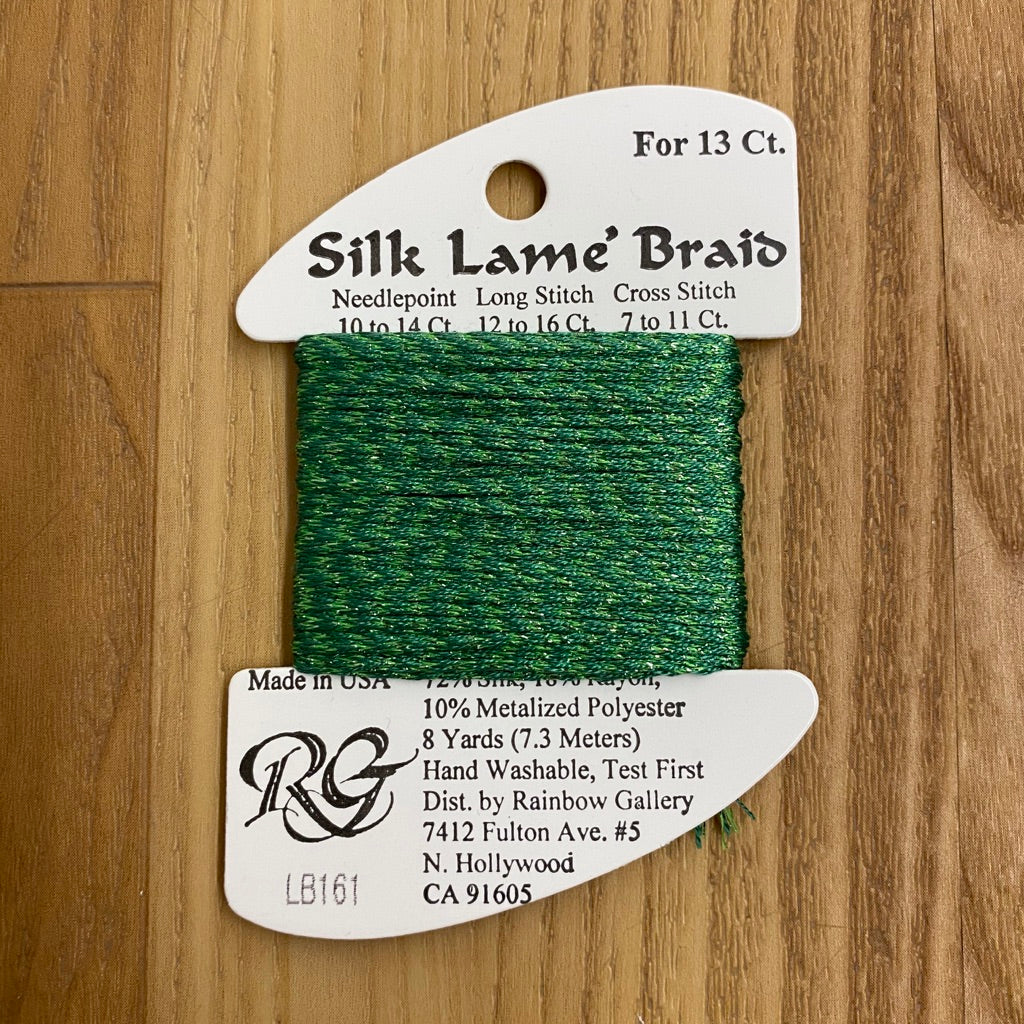 Silk Lamé Braid LB161 Juniper - KC Needlepoint