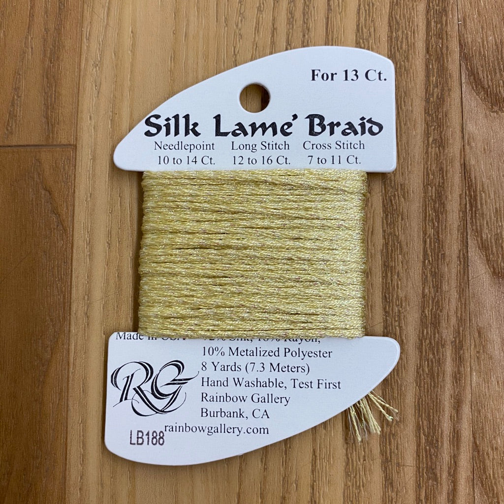 Silk Lamé Braid LB188 Vanilla - KC Needlepoint