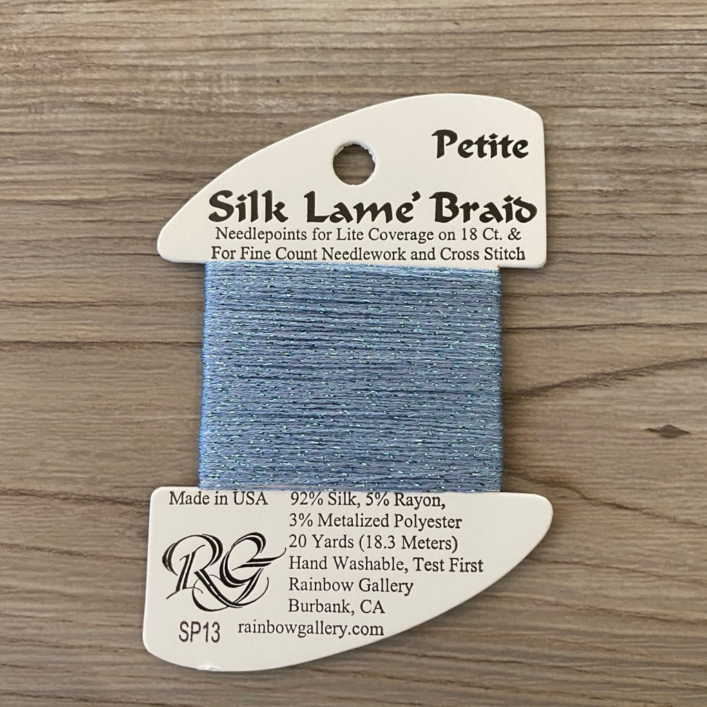 Petite Silk Lamé Braid SP13 Sky Blue - KC Needlepoint