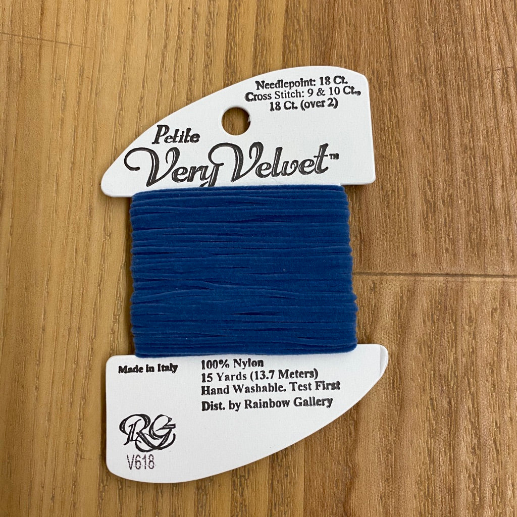 Petite Very Velvet V618 Antique Blue - KC Needlepoint