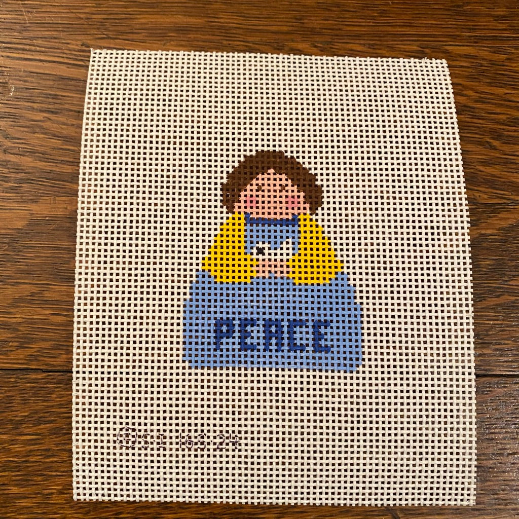Peace Angel Canvas - needlepoint