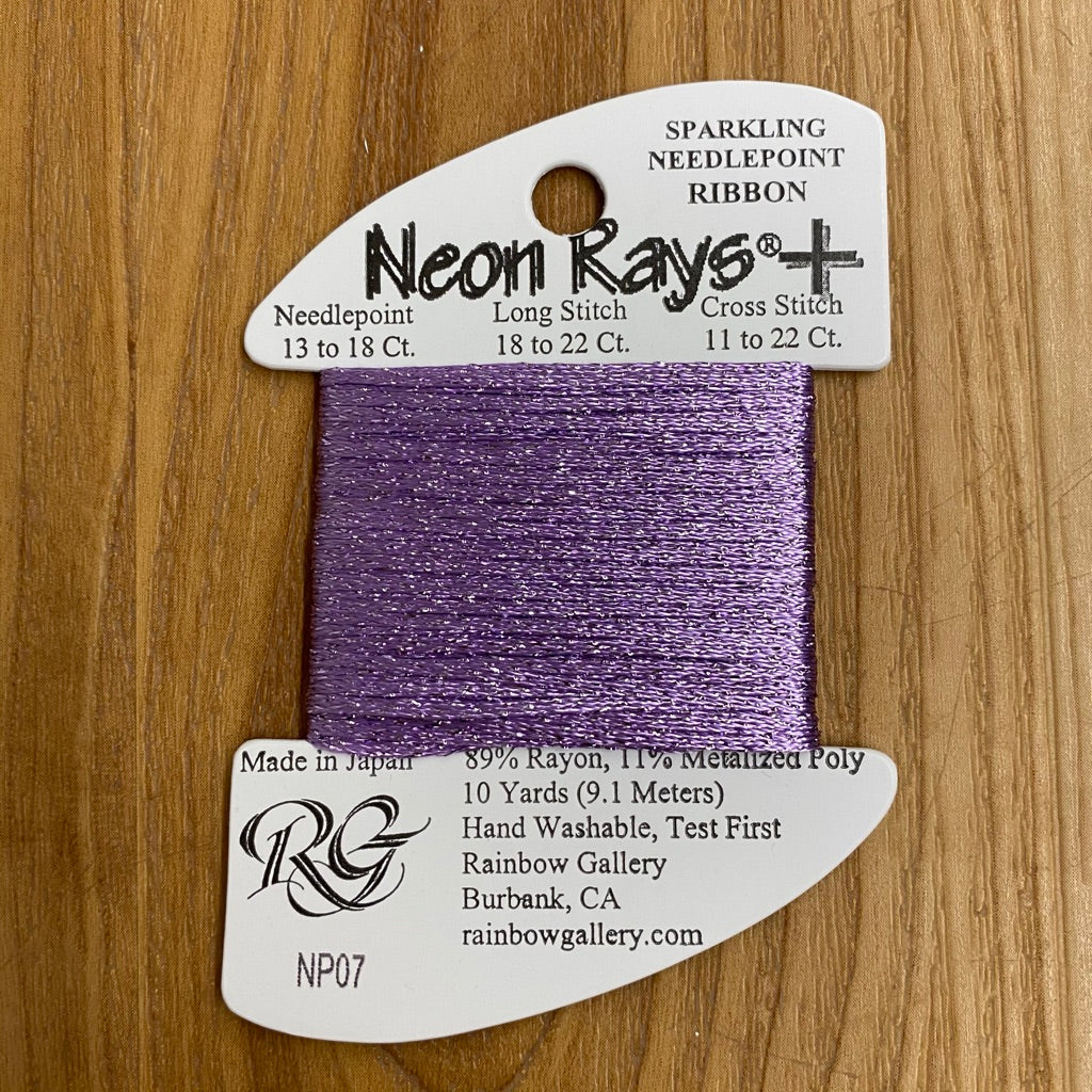 Neon Rays+ NP07 Lavender - KC Needlepoint