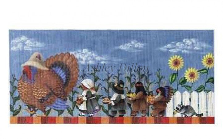 Thanksgiving March Canvas - KC Needlepoint