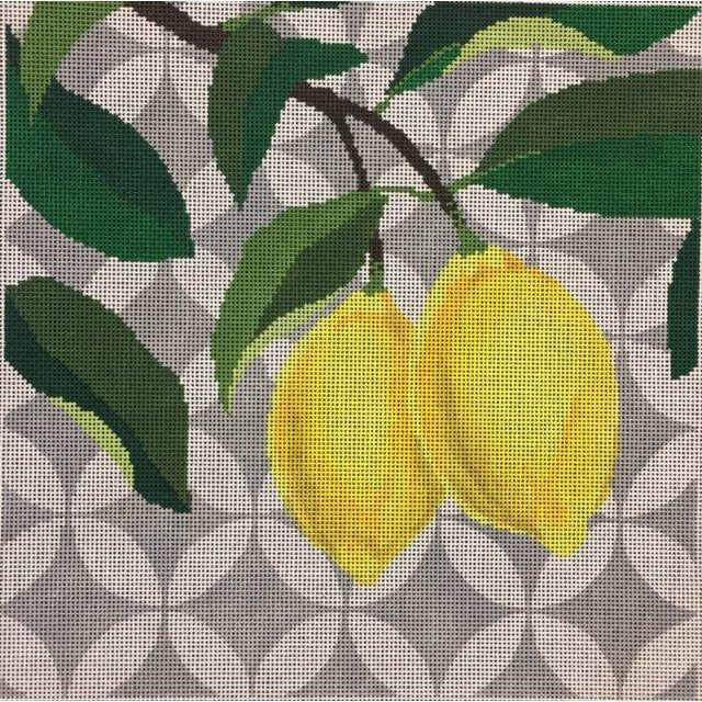 Lemons Needlepoint Canvas - KC Needlepoint