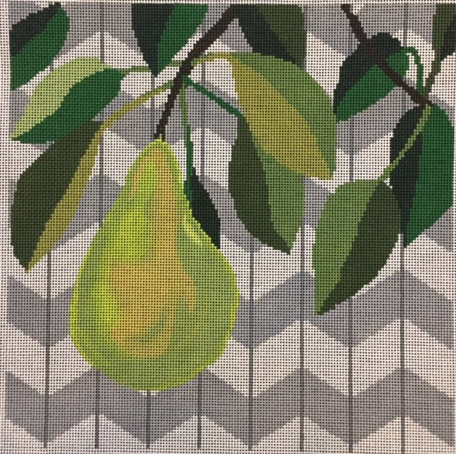 Pears Needlepoint Canvas - KC Needlepoint