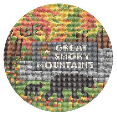 Great Smoky Mountains Travel Needlepoint Canvas - KC Needlepoint