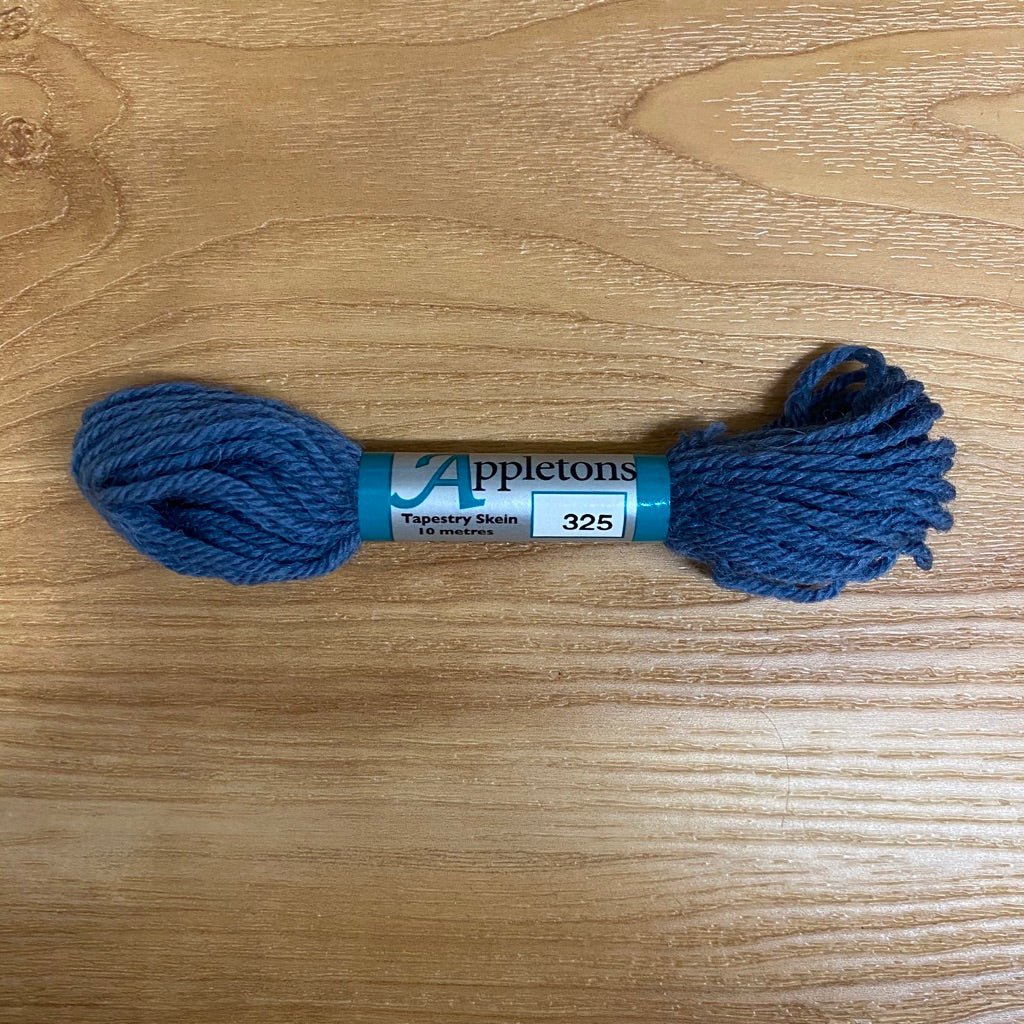 Appleton Tapestry Wool 325 Dull Marine Blue - needlepoint