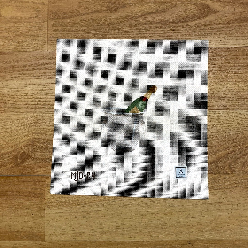 Champagne Bucket Canvas - KC Needlepoint