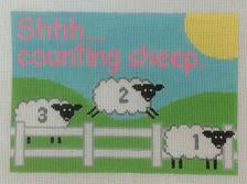 Shh.. Counting Sheep Canvas - KC Needlepoint