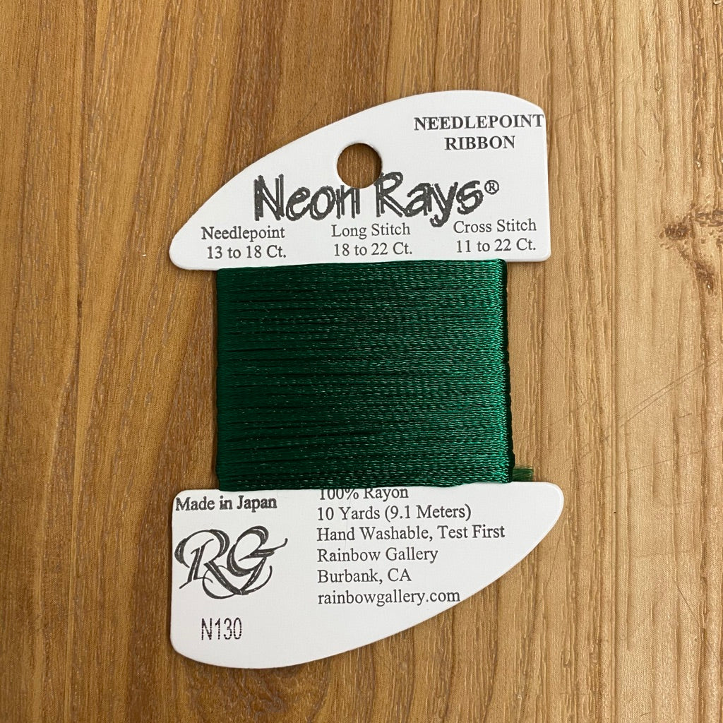 Neon Rays N130 Dark Christmas Green - KC Needlepoint