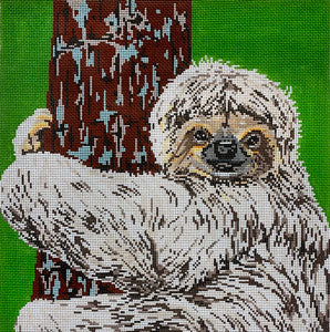 Sloth Canvas - KC Needlepoint