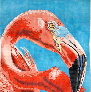 Flamingo Canvas - KC Needlepoint