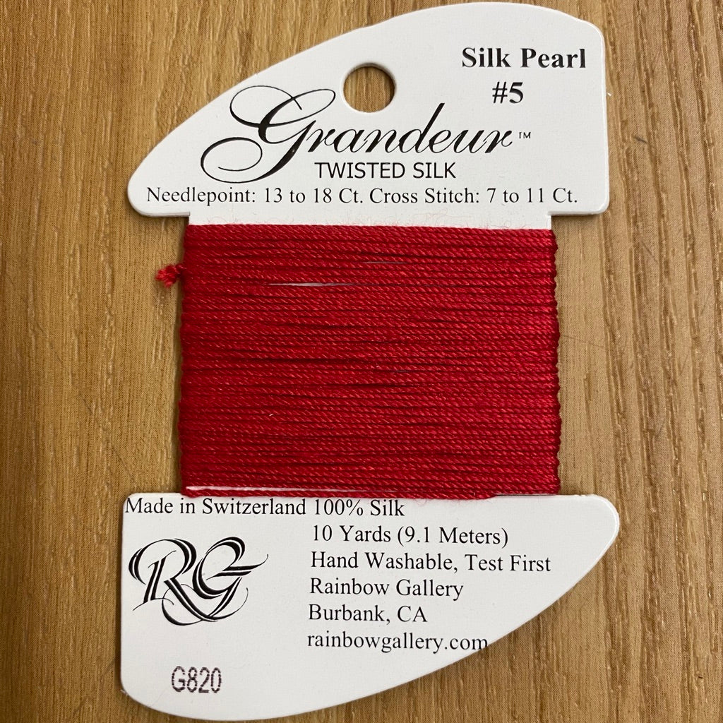 Grandeur Silk G820 Ruby Red - KC Needlepoint