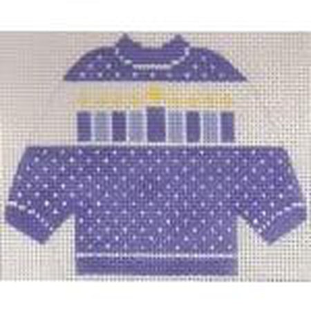Menorah Sweater Needlepoint Canvas - KC Needlepoint