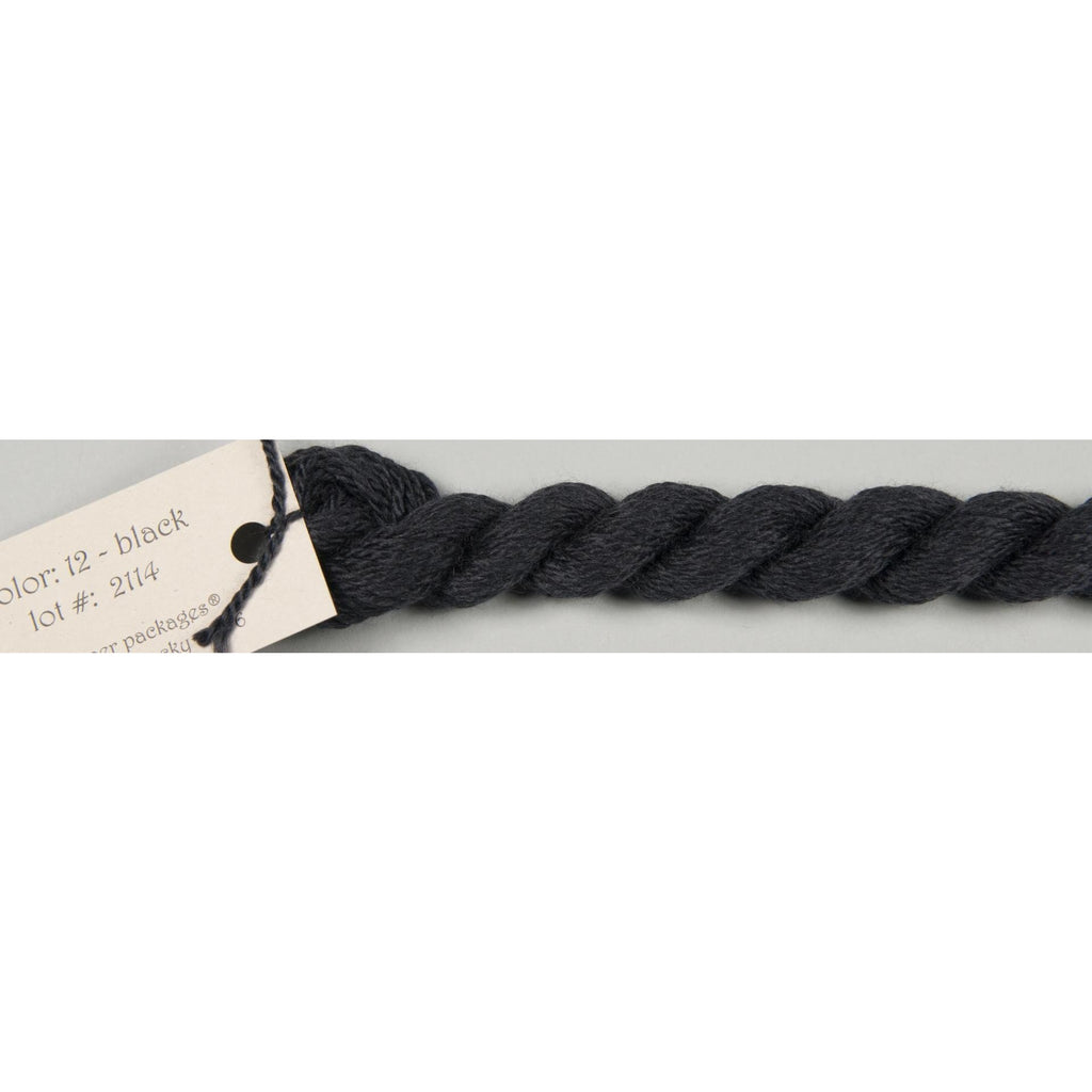 Silk & Ivory 012- Black - KC Needlepoint