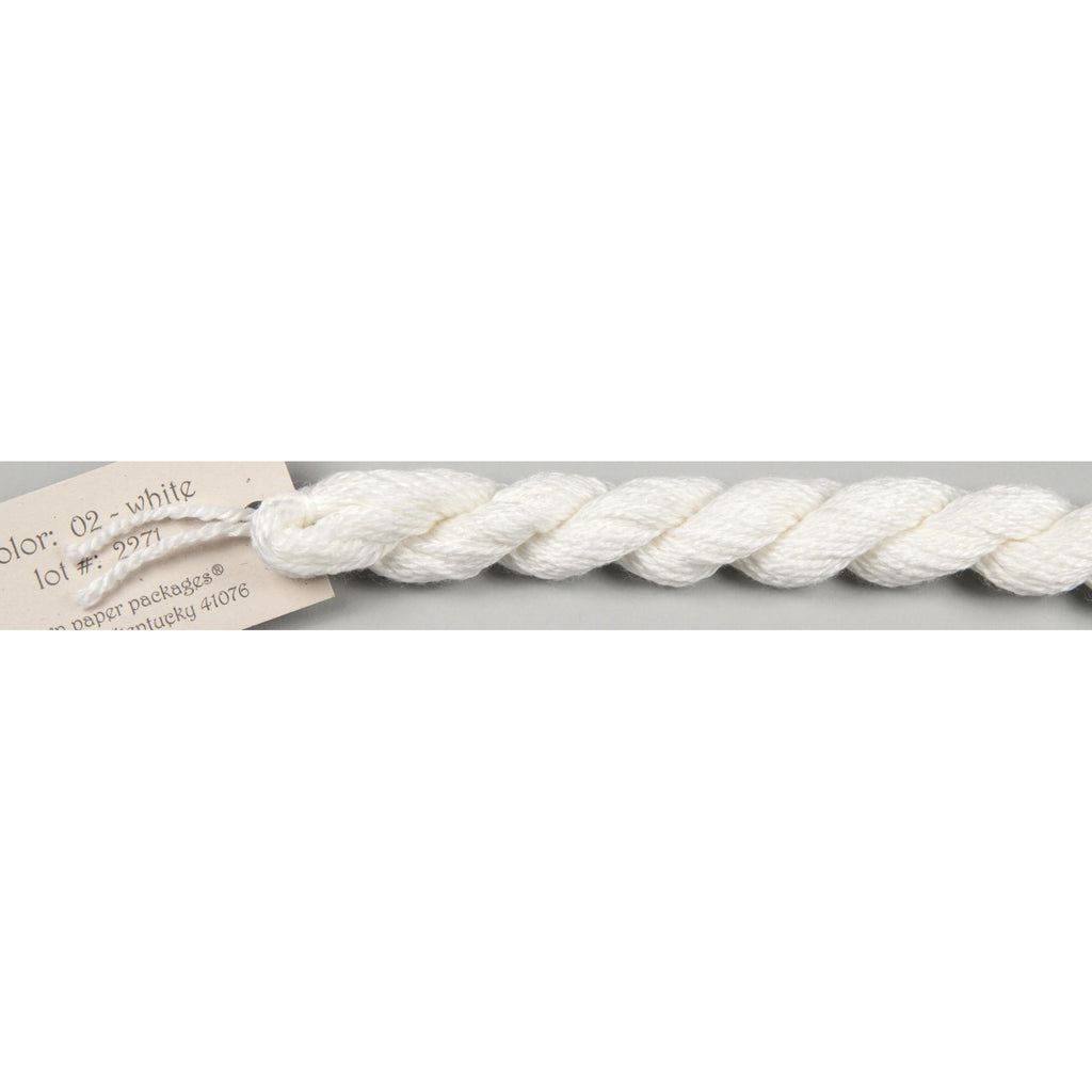 Silk & Ivory 002 White - KC Needlepoint