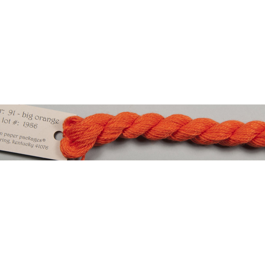 Silk & Ivory 091 Big Orange - KC Needlepoint