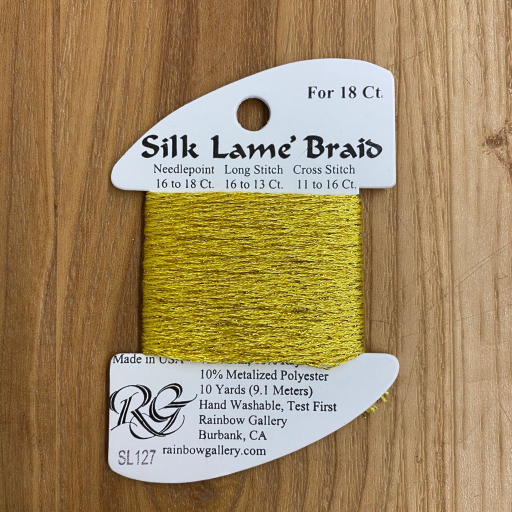 Silk Lamé Braid SL127 Golden Yarrow - KC Needlepoint