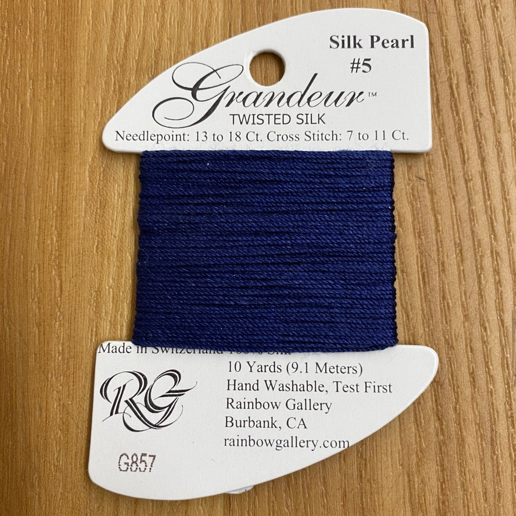Grandeur Silk G857 Navy Blue - KC Needlepoint