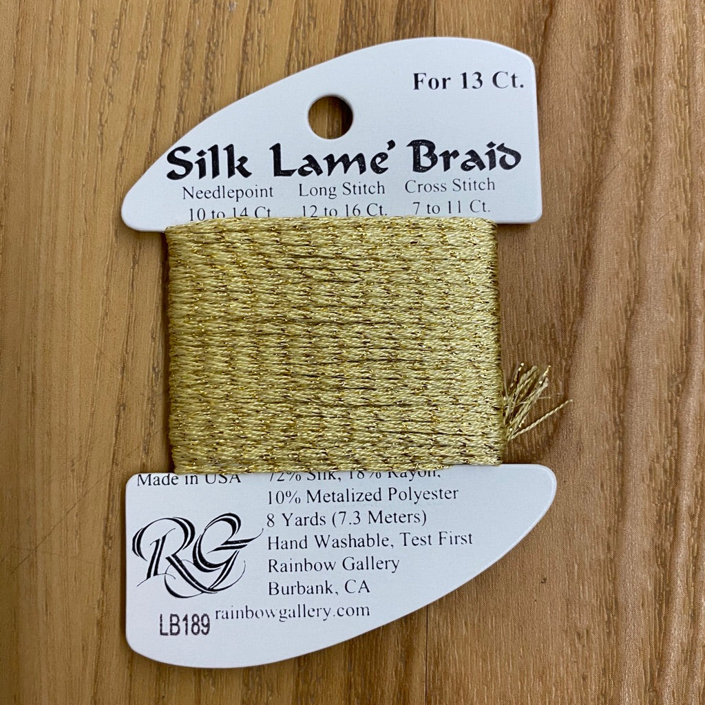 Silk Lamé Braid LB189 Banana Crepe - KC Needlepoint