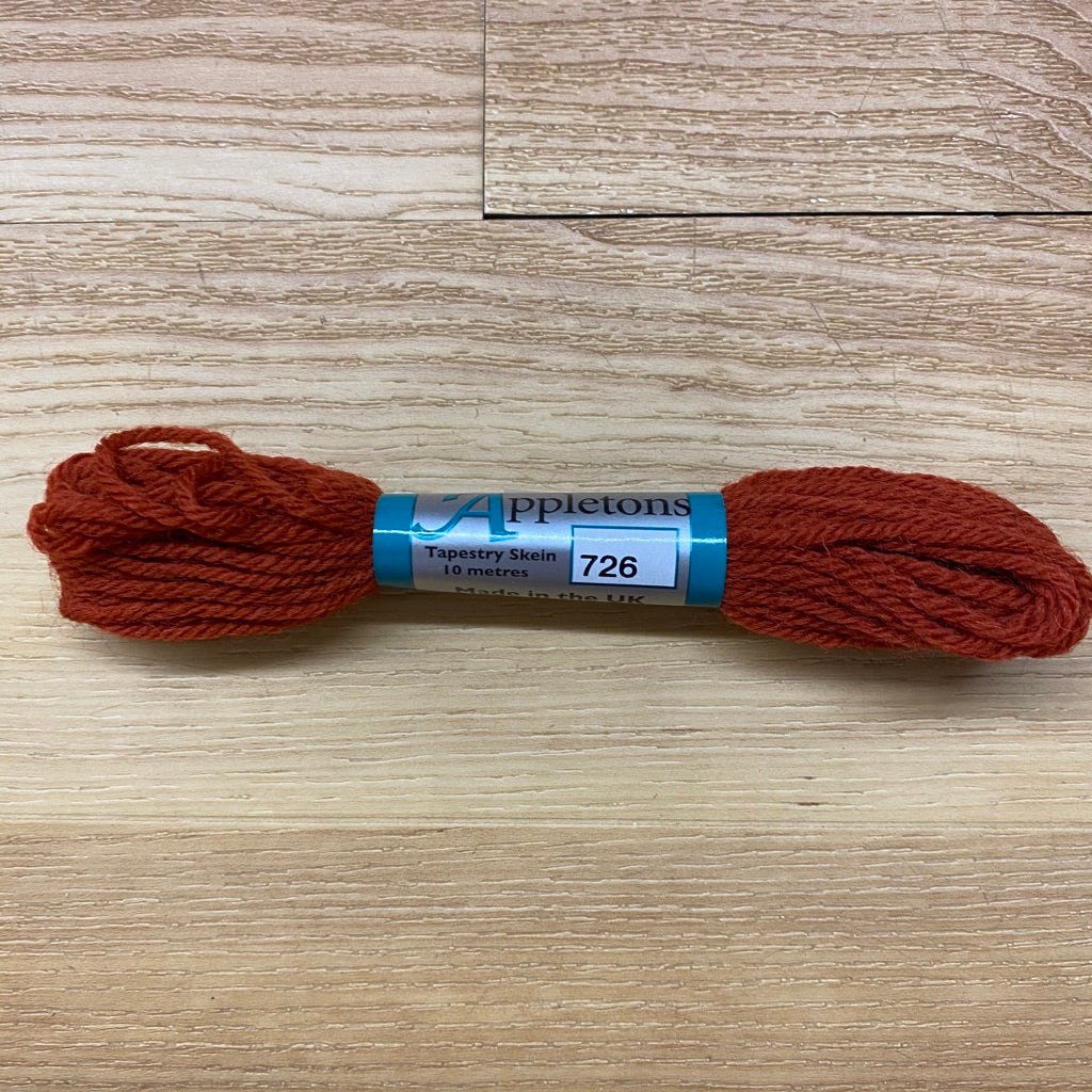 Appleton Tapestry Wool 726 Paprika - needlepoint