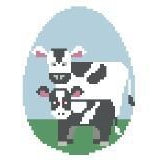 Cow Egg Canvas - KC Needlepoint