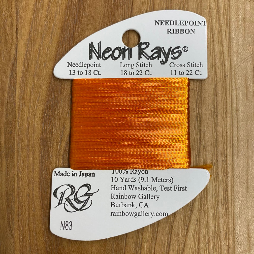 Neon Rays N83 Tangerine - KC Needlepoint