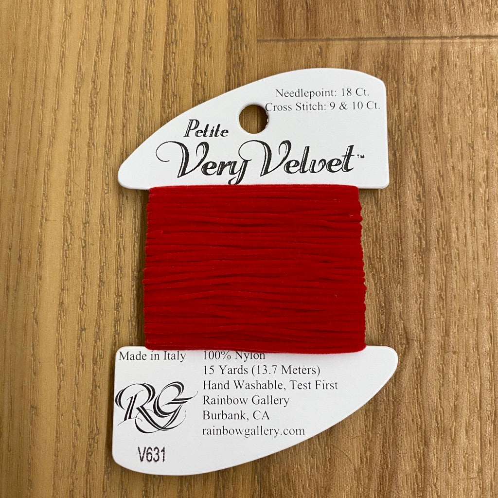 Petite Very Velvet V631 Christmas Red - KC Needlepoint
