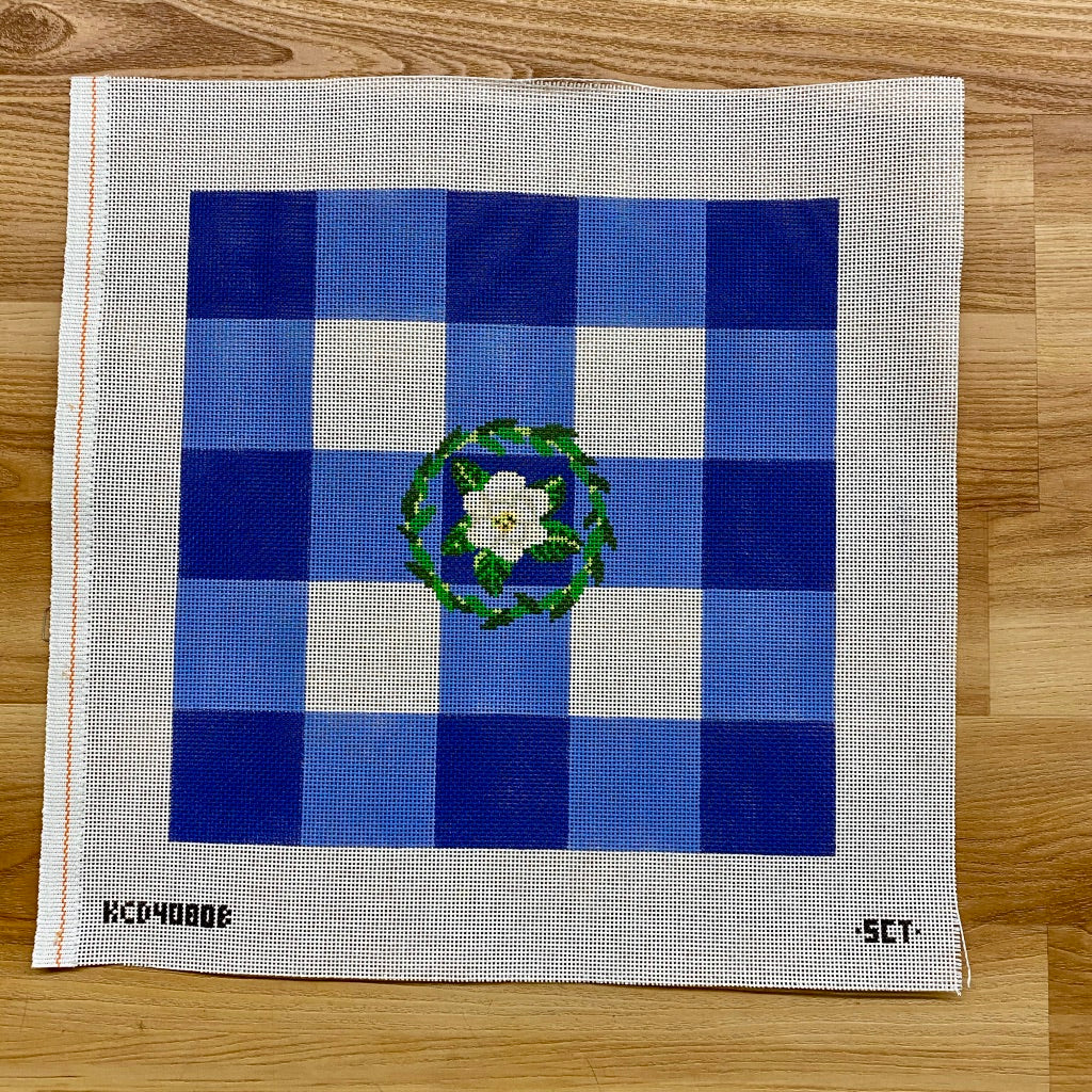 Gingham Square Canvas - KC Needlepoint