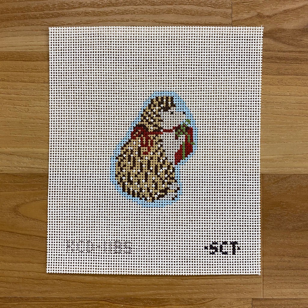 Hedgehog Ornament Canvas - needlepoint