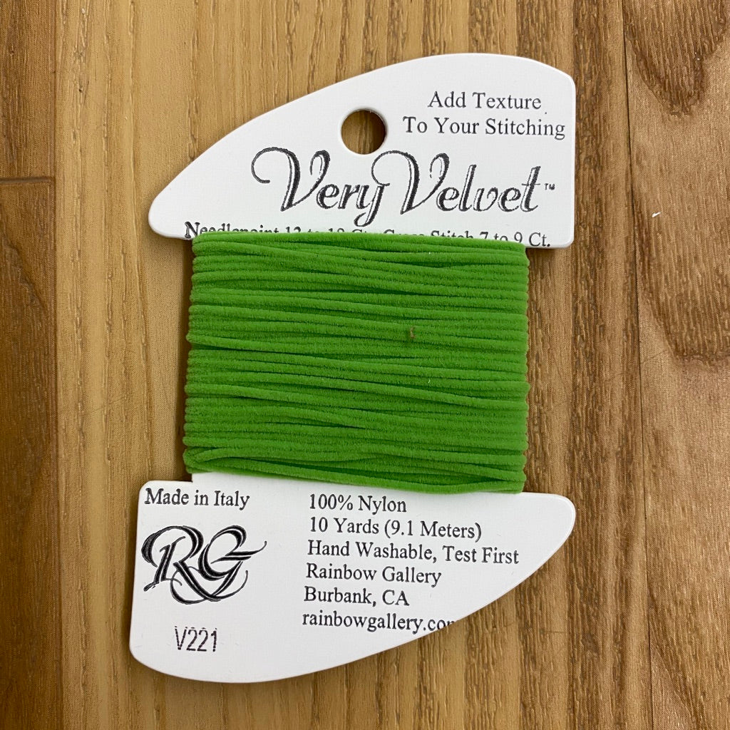 Very Velvet V221 Lite Green - KC Needlepoint