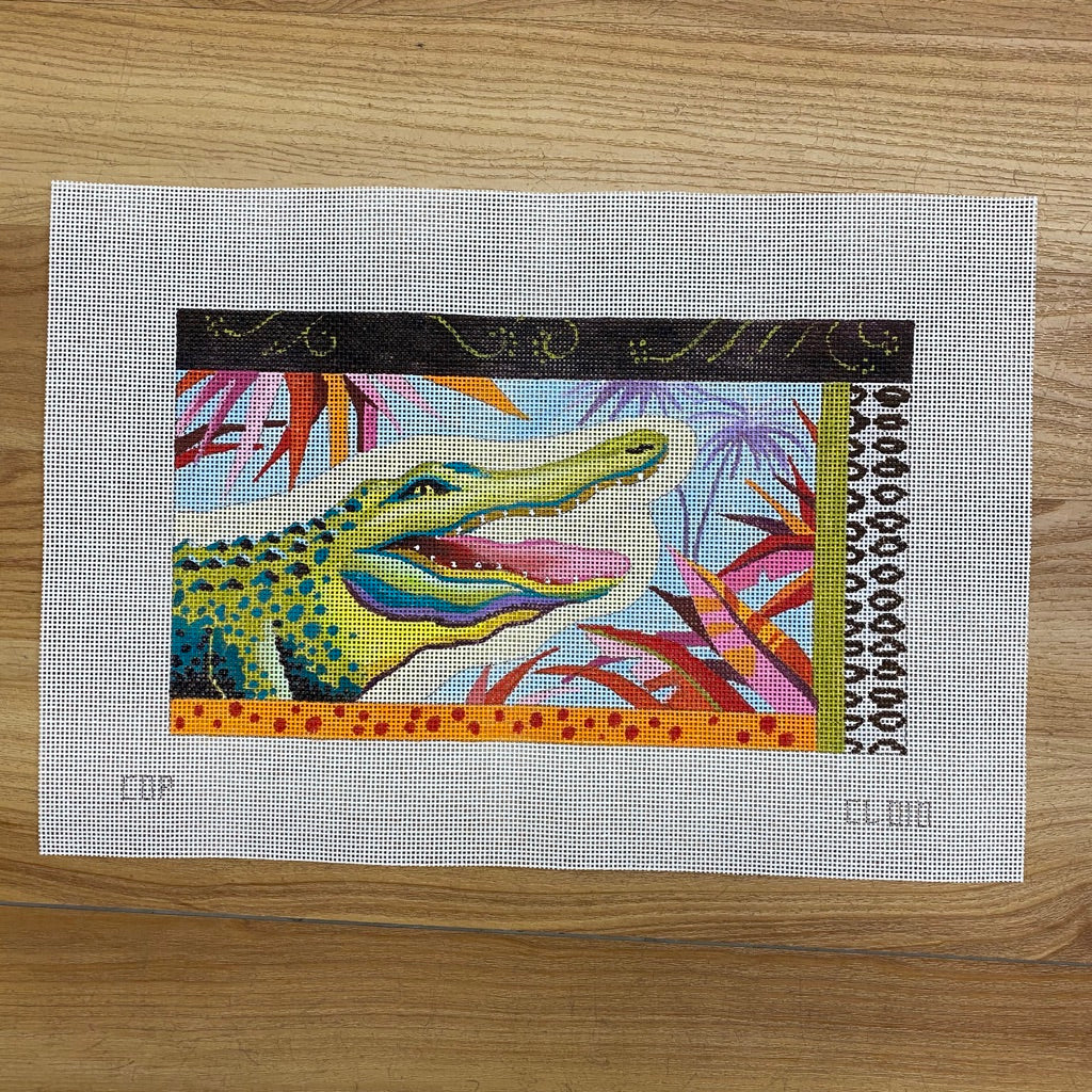 Alligator Canvas - KC Needlepoint