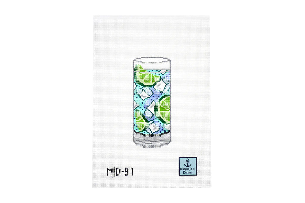 Gin and Tonic Canvas - KC Needlepoint