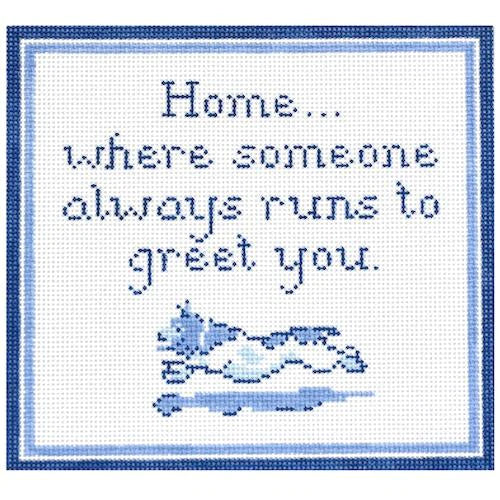 Home is Where... Jack Russell Canvas - KC Needlepoint