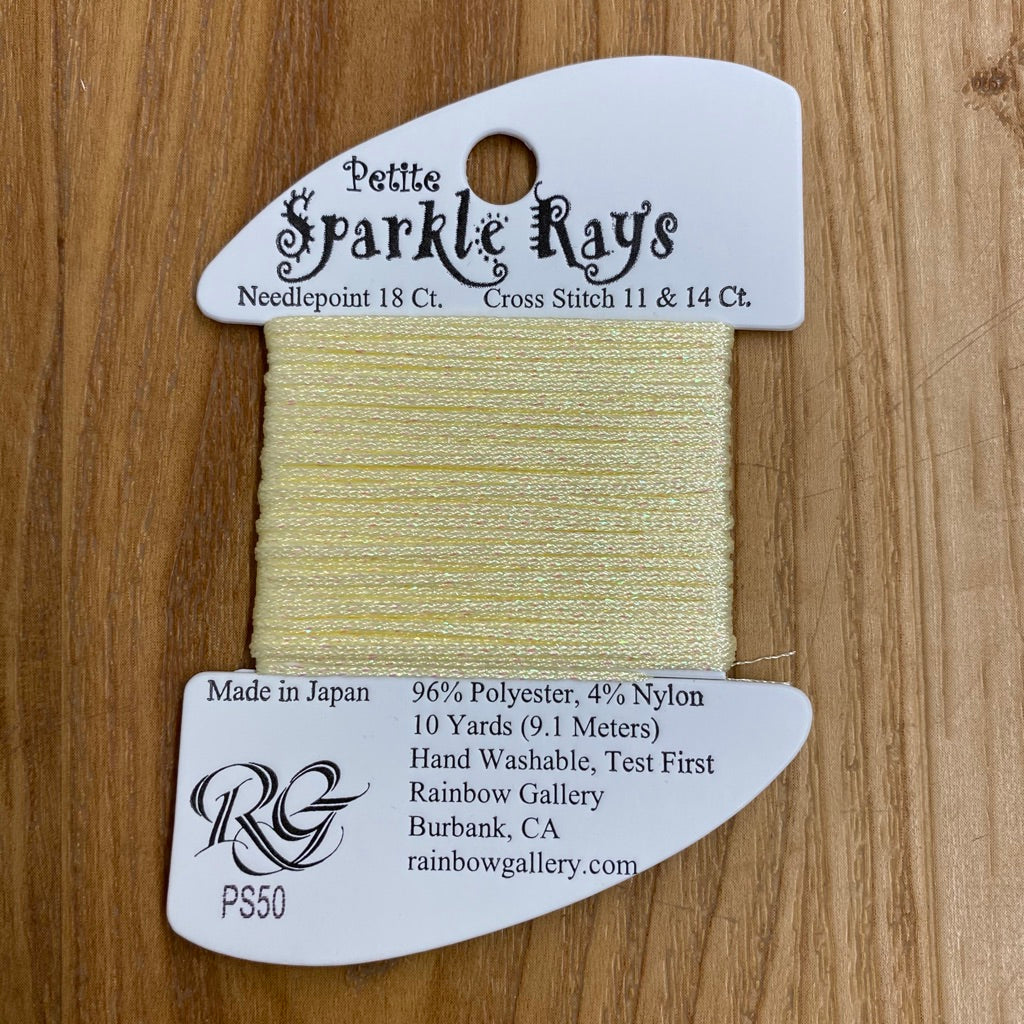 Petite Sparkle Rays PS50 Pale Yellow - KC Needlepoint