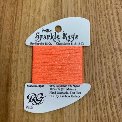Petite Sparkle Rays PS05 Orange - needlepoint