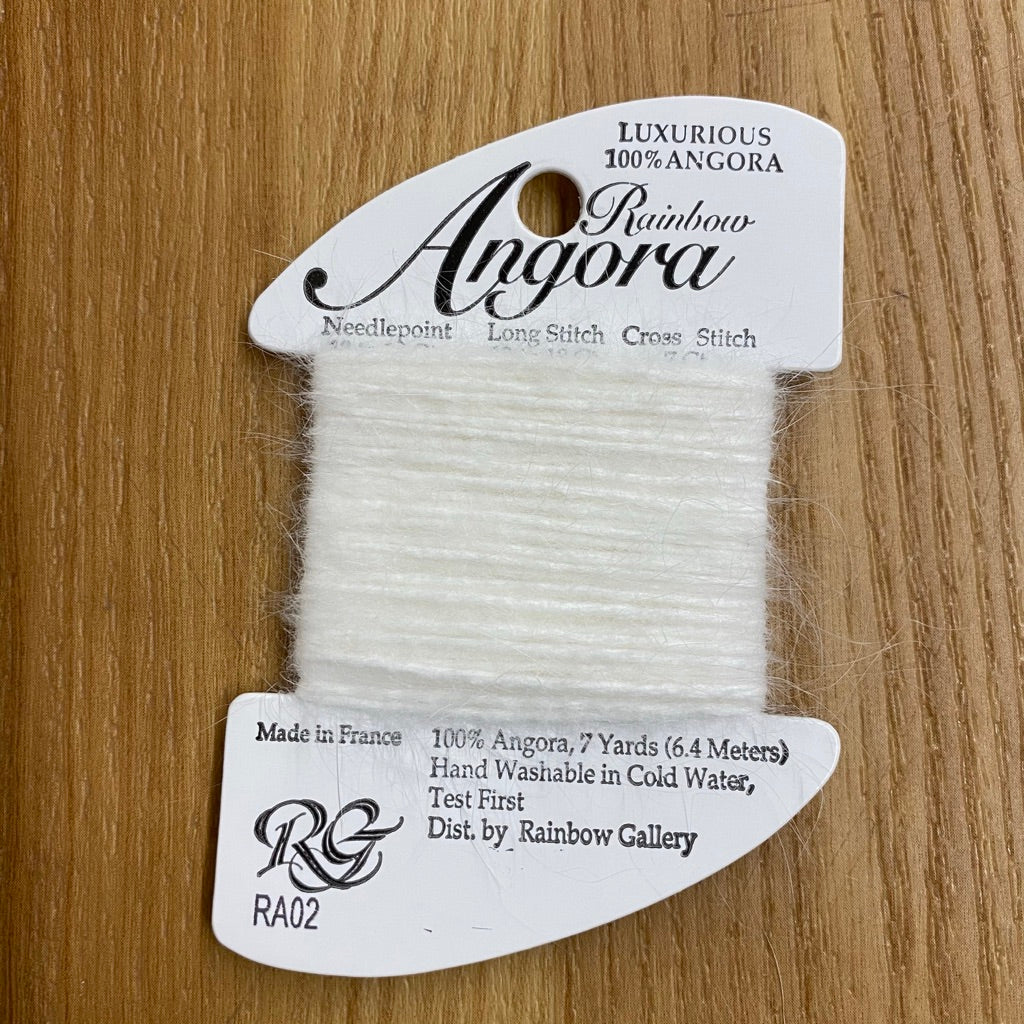 Rainbow Angora RA02 Off White - KC Needlepoint