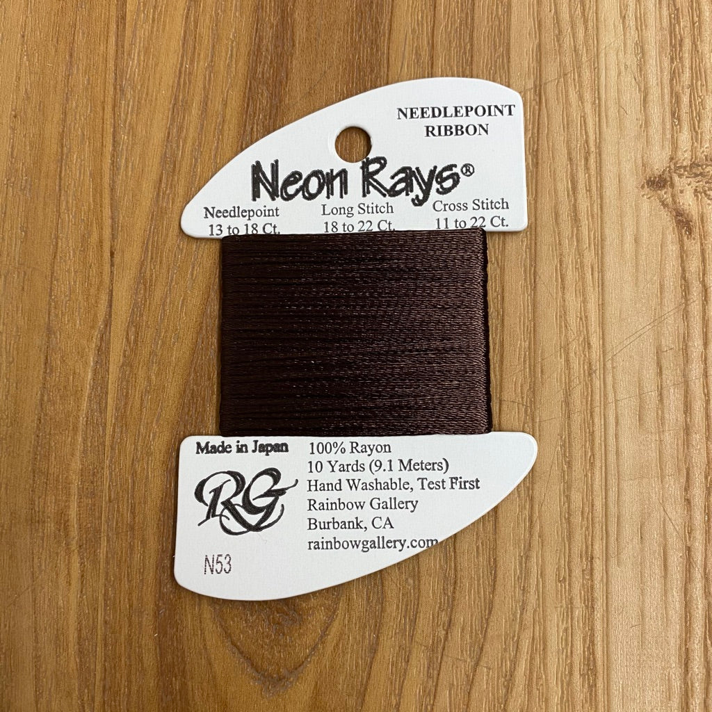 Neon Rays N53 Dark Brown - KC Needlepoint