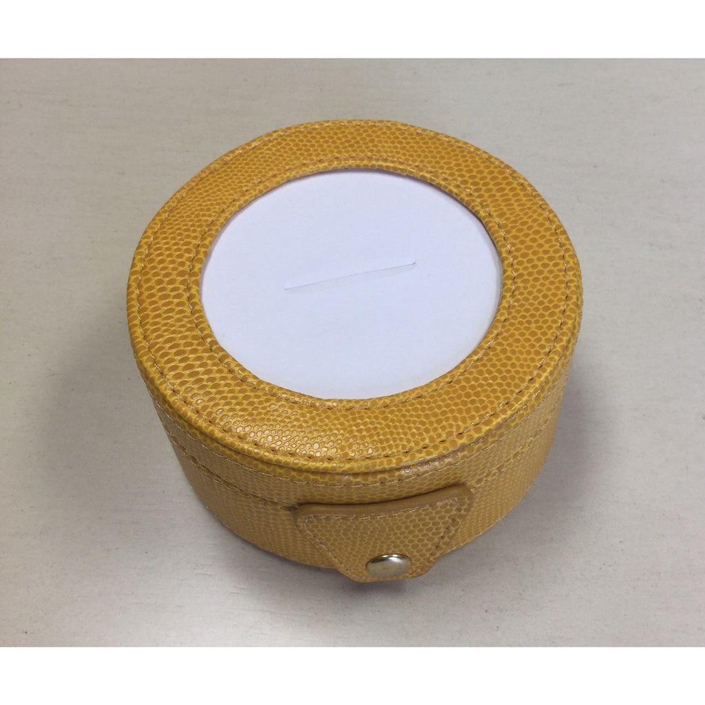 Round Leather Gift Box - KC Needlepoint