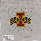 Iowa State University 4" Square Canvas - KC Needlepoint