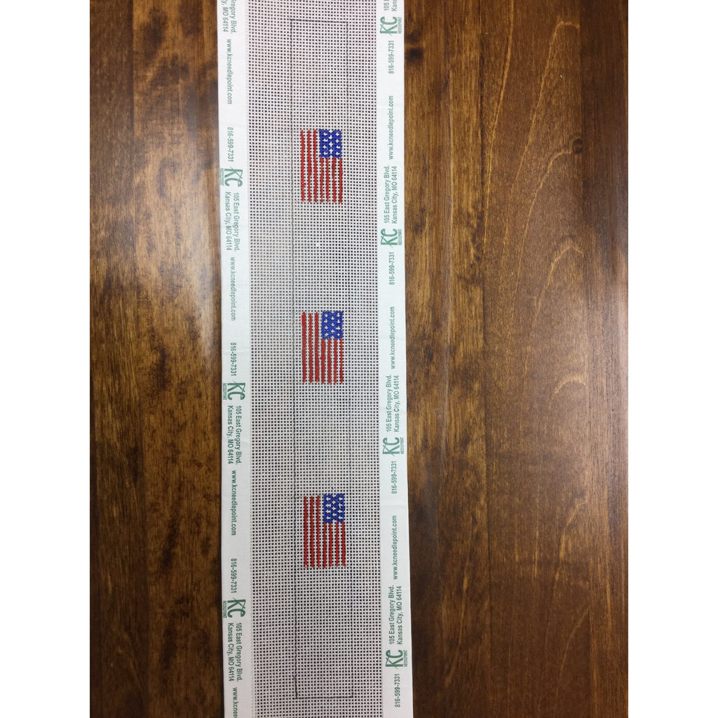American Flags Croakies Canvas - KC Needlepoint