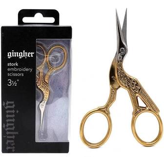 Gingher Stork Scissors - KC Needlepoint