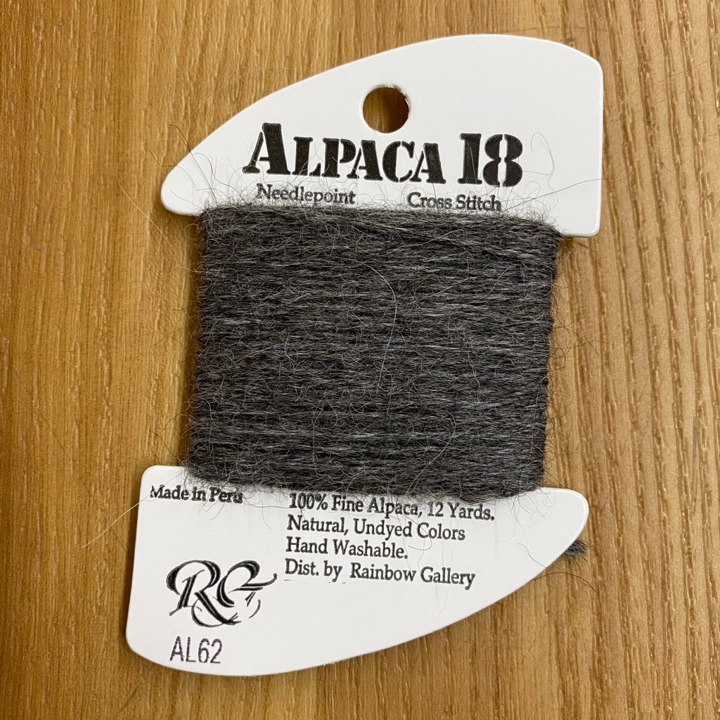 Alpaca 18 AL62 Dark Gray - KC Needlepoint