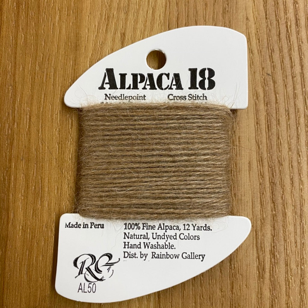 Alpaca 18 AL50 Medium Cocoa - KC Needlepoint