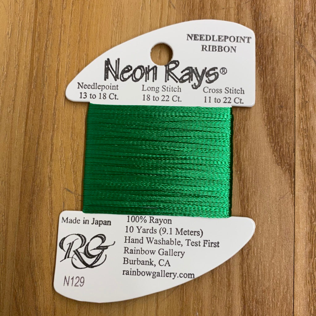 Neon Rays N129 Lite Christmas Green - KC Needlepoint