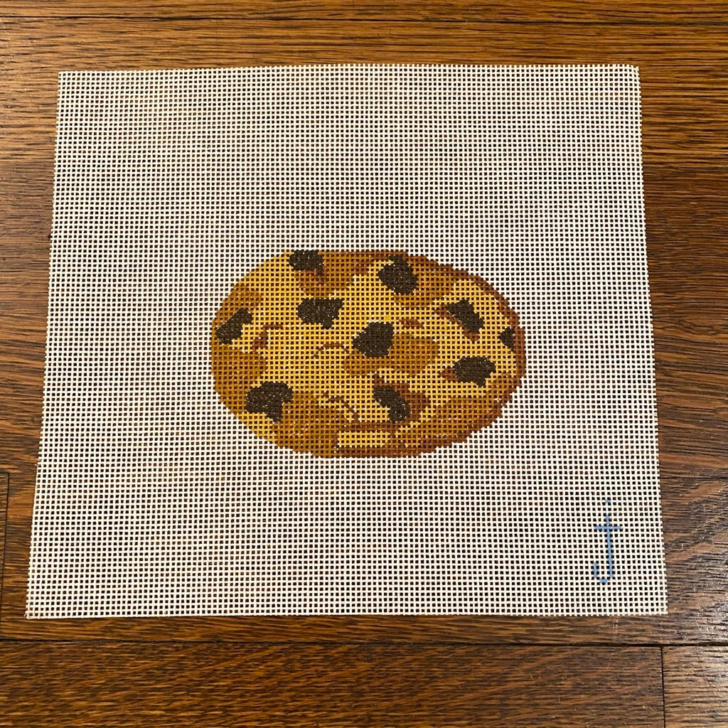 Chocolate Chip Cookie Canvas - needlepoint
