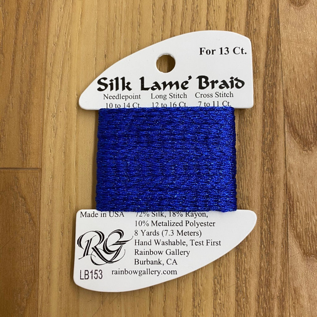 Silk Lamé Braid LB153 Classic Blue 2 - KC Needlepoint