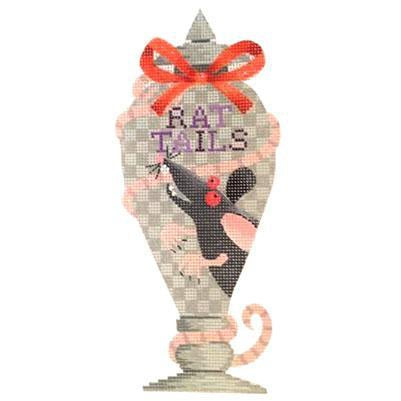 Rat Tails Halloween Bottle Canvas - KC Needlepoint