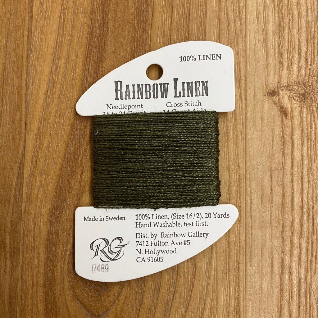 Rainbow Linen R489 Winter Moss - KC Needlepoint